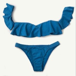 (NWT) Vix Bikini TOP - Cobalt Scales Natalie Bandeau - Small